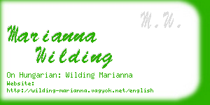 marianna wilding business card